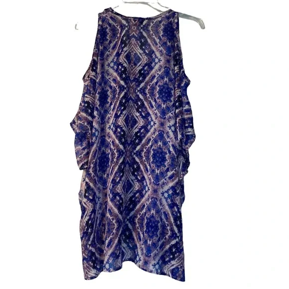 Show Me Your Mumu swimsuit coverup purple blue women sz S - Picture 3 of 4